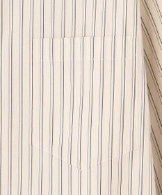 23区 L 【洗える】CANCLINI ポケット付き パールボタン シャツブラウス