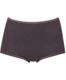 Wing ショーツ 綿混(身生地部) ここちよいフィット感 ムレにくい(身生地部) 【デイリーフィット 綿混ボーダー】 はきこみ丈ふかめ EC3650 ウイング／ワコール