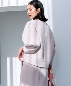 組曲 【WEB限定】パフスリーブ スウェットライクトップス