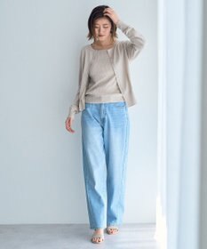 YECCA VECCA ラメ混クルーネックカーディガン