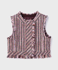 GRACE CONTINENTAL コンパクトツイードベスト