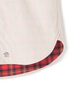 J.PRESS MEN Ｗフェイス キャラメルコールバンドカラー シャツ