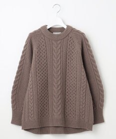 23区 【SLOW/一部店舗限定】ニットトータル アラン柄 ニット