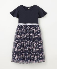 ANY KIDS 刺繍 チュール ワンピース