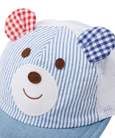 MIKI HOUSE HOT BISCUITS 【44-52cm】 顔ドン メッシュキャップ