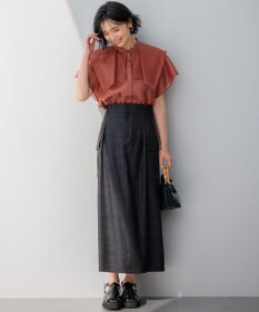 23区 【洗える】デニムライクシャンブレー Iライン スカート