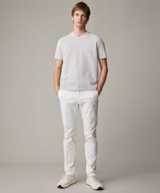 JOSEPH ABBOUD 【オーガニックコットン使用・日本製】JOEコットンサッカー Vネック Tシャツ