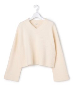 23区 S 【SLOW/一部店舗限定】ソフトウール Vネック ニット