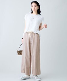 ANY L レースフレンチスリーブプルオーバー