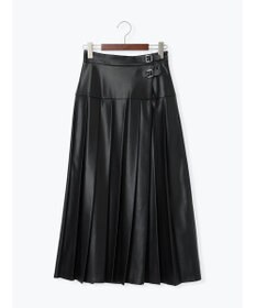 Te chichi 【泉 里香さん着用・Oggi.jp10/23掲載】レザータックプリーツスカート
