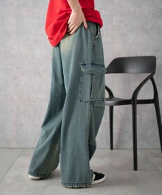 WEGO デニムパラシュートカーゴパンツ