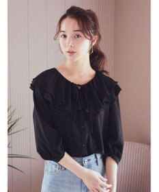 earth music&ecology メローラッフルブラウス