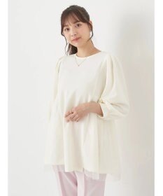 earth music&ecology チュールドッキングチュニック