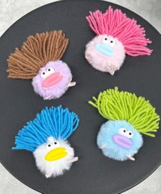 WEGO モケモケモンスターヘアクリップ