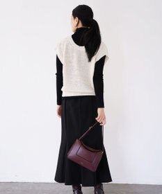 TOQUE 〈大草直子さんアドバイザー〉ベビーアルパカ×シルクハニカムニットフレンチトップス