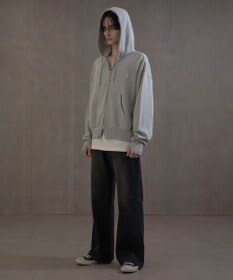 WEGO ショートダブルZIPパーカー