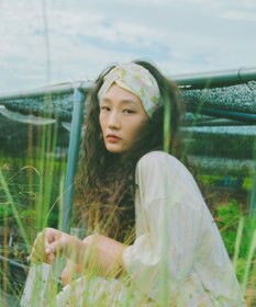 POLS ジャガード織 FRAME ヘアバンド