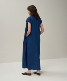 ATON NATURAL DYED COTTON LAWN | タックドレス