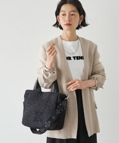 russet ナイロンラフィア2WAYトートバッグ(CE-1711)