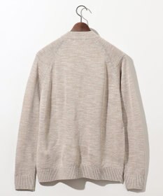 JOSEPH ABBOUD 【イタリア糸使用/清涼感/軽い/洗える/サスティナブル】スラブギマ ニット  ジップ ブルゾン