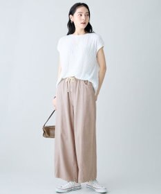 ANY L レースフレンチスリーブプルオーバー