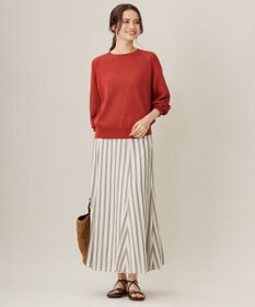 自由区 【洗える】テンセルリネン スカート