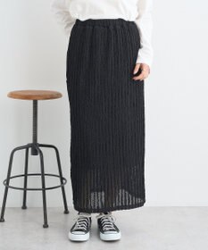 earth music&ecology ベルティカルフリルナロースカート