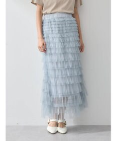 earth music&ecology ティアードフリルチュールスカート