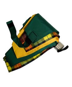 +RING 【UVカット90%以上】【簡単開閉】【数量限定】レディース向け  晴雨兼用折傘 53cm GRN-CHK T1253