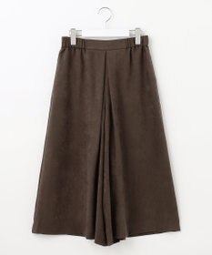 自由区 L 【洗える】ライトスエード キュロット