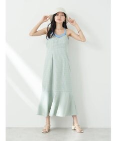 earth music&ecology チェックマーメイドキャミワンピース