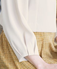 Tiaclasse 【洗える】タックパフスリーブボレロ