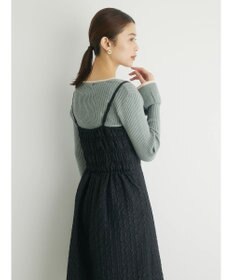 Green Parks ・ｎｏｖｅｍ９　フクレジャカードキャミワンピ