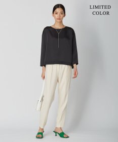 ICB 【WEB限定カラーあり・洗える】Calm プルオーバーブラウス