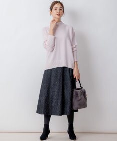 組曲 【8色展開・WEB限定】ウールカシミヤミックス ハイネック ニット