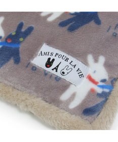 PET PARADISE リサとガスパール 遠赤外線 ボアマット 《 であい柄 》 (80×60cm)