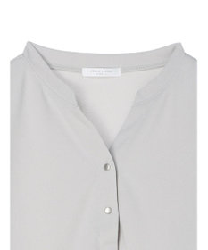 Green Parks カットジョーゼットドットボタンカーディガン