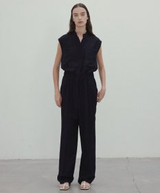 BEIGE， 【洗える】BERNARD / リネンノースリーブオールインワン