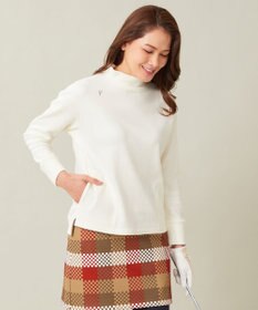 23区GOLF 【23Fondation/WOMEN】【吸湿発熱】モックネック プルオーバー