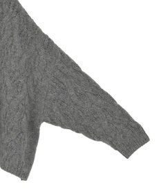 Green Parks ふわふわケーブルニットプルオーバー