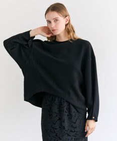 BEIGE， BROOM / スウェット風ライトフォルムプルオーバー