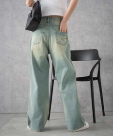 WEGO ヴィンテージウォッシュダメージデニムパンツ