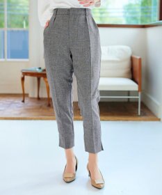 Tiaclasse 【洗える】麻調テーパードパンツ