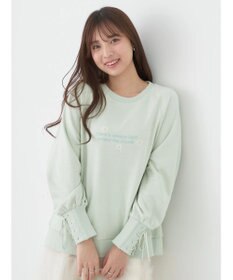 earth music&ecology 袖レースアップウラケプルオーバー