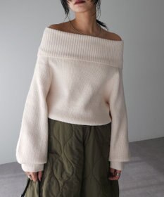 Green Parks オフショルダーニット