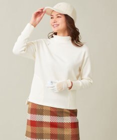 23区GOLF 【23Fondation/WOMEN】【吸湿発熱】モックネック プルオーバー