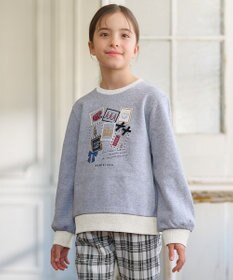 組曲 KIDS 【110-140cm】ロンドンスタンプ トレーナー