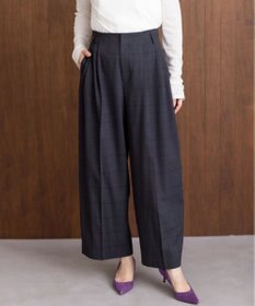 組曲 【加藤ローサさん着用】ハンサムツイルカーヴィーパンツ チャコールチェック系3