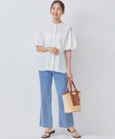 組曲 【WEB限定】ステッチストライプドビー ブラウス