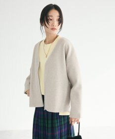 CRAFT STANDARD BOUTIQUE 圧縮ウール風ZIP付きジャケット